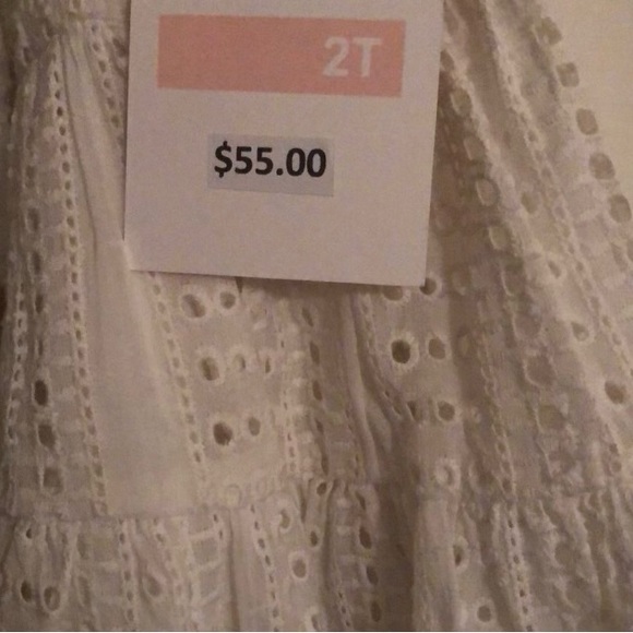 *** 2 outfits *** Girls Max Studio 2pc Outfit & White Eyelet Dress - Picture 5 of 9